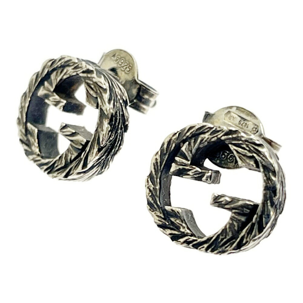 Gucci Silver Interlocking Gg Arabesque Earrings - image 4
